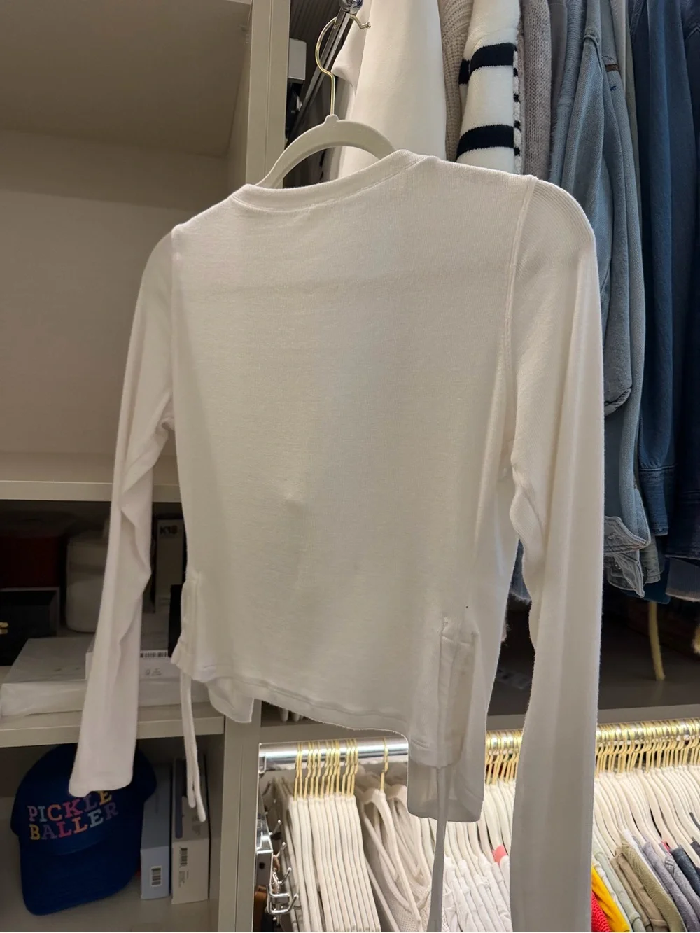 Lululemon Women's White Button-Front Cardigan Top - size 4 worn once